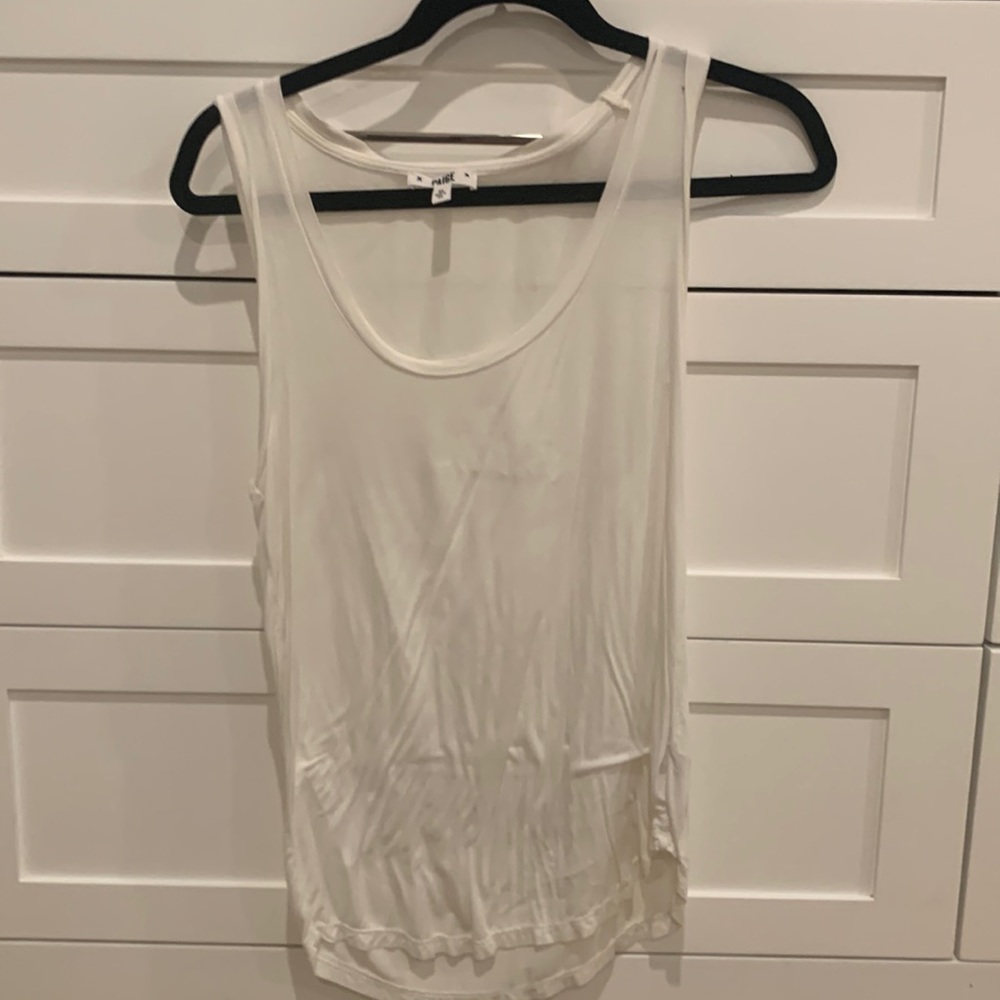 Paige xs white tank